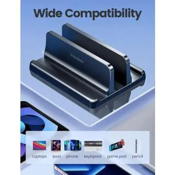 Vaydeer Adjustable Vertical Laptop Stand for All Devices