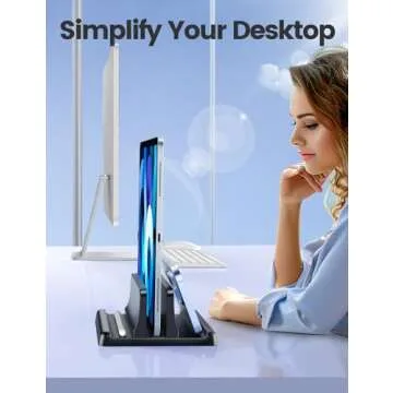 Vaydeer Adjustable Vertical Laptop Stand for All Devices