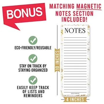 Stylish Magnetic Dry Erase Calendar for Fridge & Wall