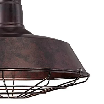 Franklin Iron Works Tiedra Pendant Light 18" Rustic Style Fixture