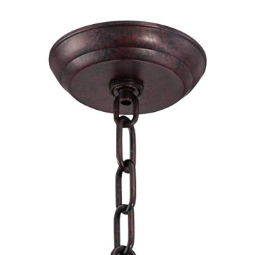 Franklin Iron Works Tiedra Pendant Light 18" Rustic Style Fixture