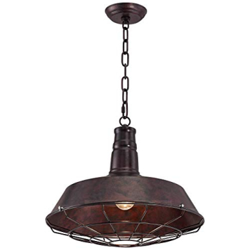 Franklin Iron Works Tiedra Pendant Light 18" Rustic Style Fixture