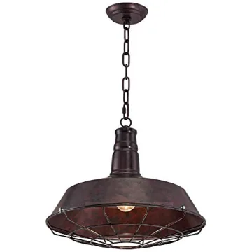 Franklin Iron Works Tiedra Pendant Light 18" Rustic Style Fixture