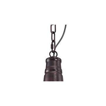 Franklin Iron Works Tiedra Pendant Light 18" Rustic Style Fixture