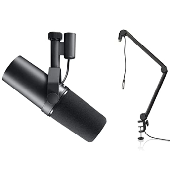 Shure SM7B Dynamic Microphone & Gator 3000 Boom Stand