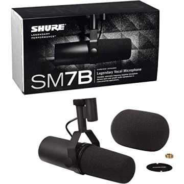 Shure SM7B Dynamic Microphone & Gator 3000 Boom Stand