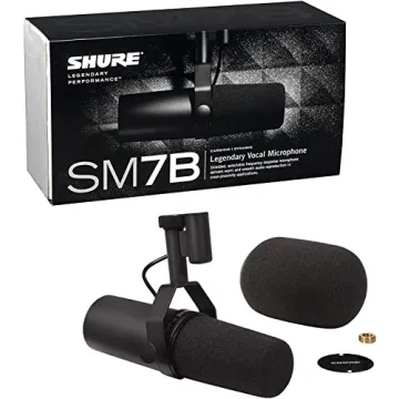 Shure SM7B Dynamic Microphone & Gator 3000 Boom Stand
