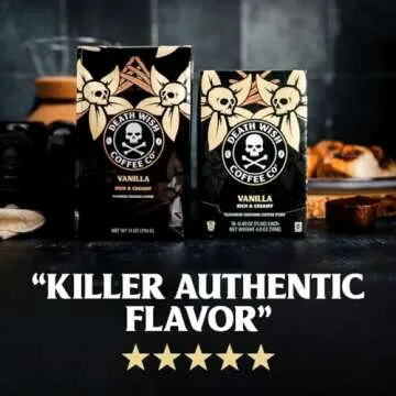 Death Wish Coffee, Single Serve Coffee Pods - Vanilla Pods (10 Count)