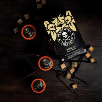 Death Wish Coffee, Single Serve Coffee Pods - Vanilla Pods (10 Count)