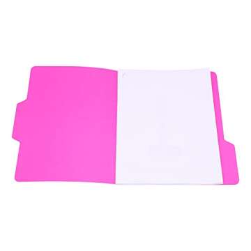 Find It All Tab Letter Size Interior File Folders, Letter Size, Third Cut, Back to School Supplies for College Students, Assorted Neon Colors, 18 Pack (FT07628)