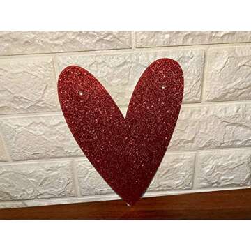 Red Glitter Happy Galentine's Day Banner for Parties