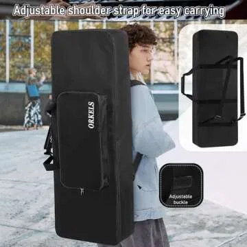 ORKELS Piano Keyboard Case for 76-Key Keyboards