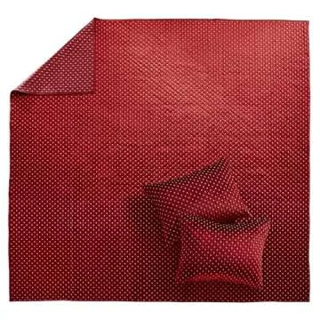 Lavish Levtex Home Cross Stitch Velvet Quilt Set - Reversible