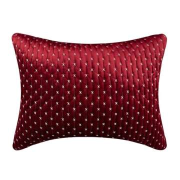 Lavish Levtex Home Cross Stitch Velvet Quilt Set - Reversible