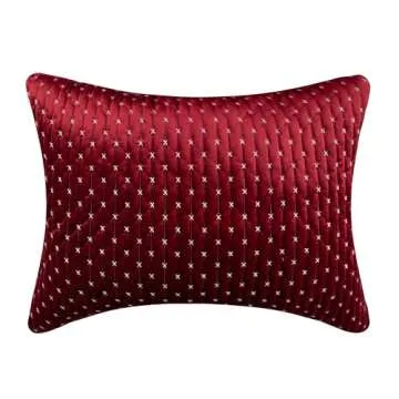 Lavish Levtex Home Cross Stitch Velvet Quilt Set - Reversible