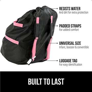 Durable Gorilla Grip Car Seat Travel Bag for Ultimate Protection