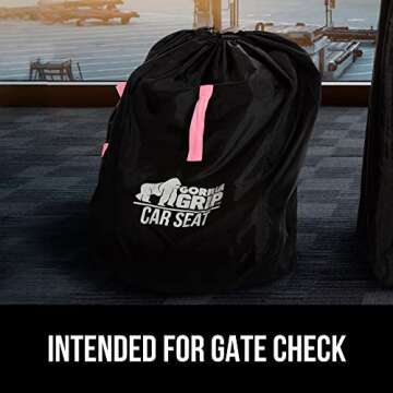 Gorilla Grip Car Seat Travel Bag for Safe and Easy Travel