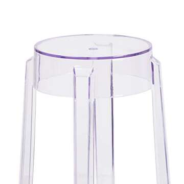 Flash Furniture Ghost Counter Height Stool for Kitchen