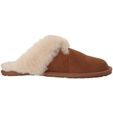 Koolaburra by UGG Women's Milo Scuff Slipper, Chestnut, 10 M US