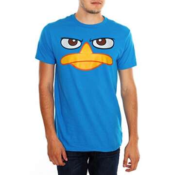 Perry The Platypus Face Adult T-Shirt - Perfect for Fans!