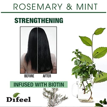 Difeel Rosemary Mint Hair Oil with Biotin for Growth