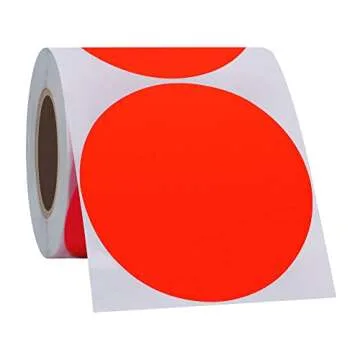 Hybsk 3" Color Coding Circle Dots Labels for Easy Organization