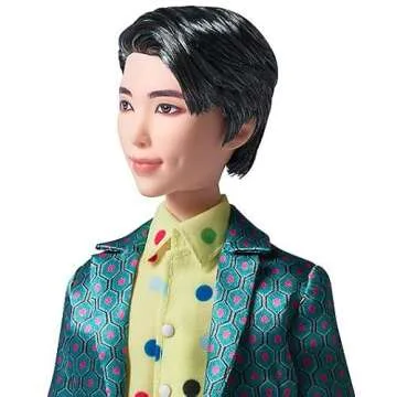 Mattel BTS 11-in RM Fashion Doll, Based on Bangtan Boys Global Boy Band, Highly Articulated Figure, Toy for Boys and Girls Age 6 and Up.
