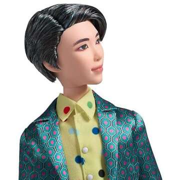 Mattel BTS 11-in RM Fashion Doll, Based on Bangtan Boys Global Boy Band, Highly Articulated Figure, Toy for Boys and Girls Age 6 and Up.