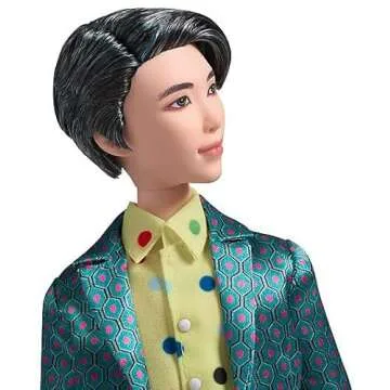 Mattel BTS 11-in RM Fashion Doll, Based on Bangtan Boys Global Boy Band, Highly Articulated Figure, Toy for Boys and Girls Age 6 and Up.