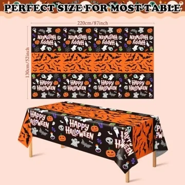 OHOME Halloween Tablecloths - Perfect Party Favors & Decor