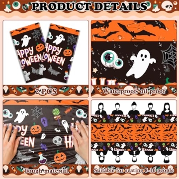 OHOME Halloween Tablecloths - Perfect Party Favors & Decor