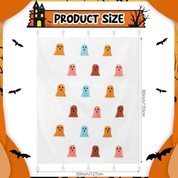 VitalCozy Ghosts Throw Blanket for Cozy Home Decor