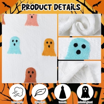VitalCozy Ghosts Throw Blanket for Cozy Home Decor