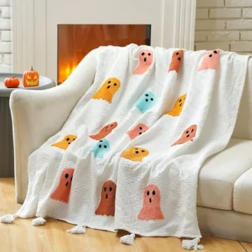 VitalCozy Ghosts Throw Blanket for Cozy Home Decor
