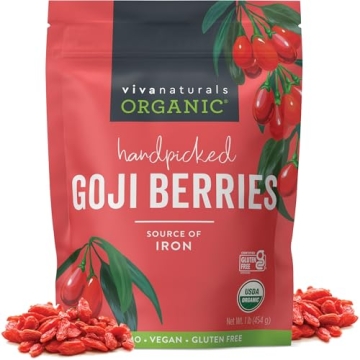 Organic Goji Berries 1 lb Non-GMO Vegan Superfood
