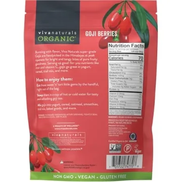 Organic Goji Berries 1 lb Non-GMO Vegan Superfood