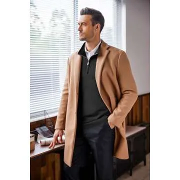 COOFANDY Men's Slim Fit Quarter Zip Pullover Sweater