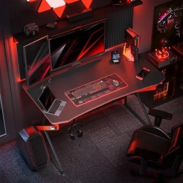 CubiCubi 40 Inch Gaming Desk Stylish & Sturdy Design