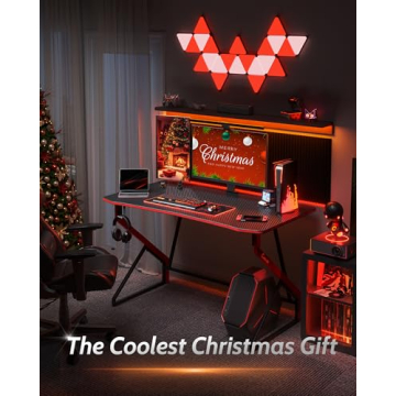 CubiCubi 40 Inch Gaming Desk Stylish & Sturdy Design