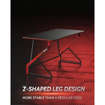 CubiCubi 40 Inch Gaming Desk Stylish & Sturdy Design