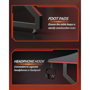 CubiCubi 40 Inch Gaming Desk Stylish & Sturdy Design