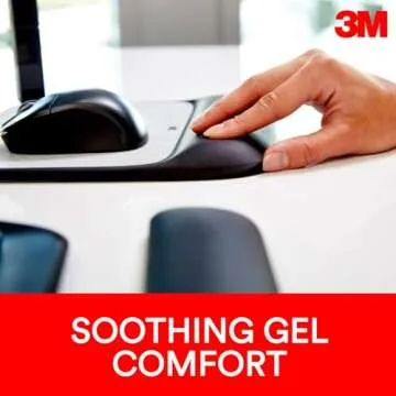 3M Precise Mouse Pad with Gel Wrist Rest for Comfort