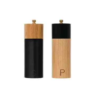 Bloomingville Two-Tone Rubber Salt and Pepper Mills