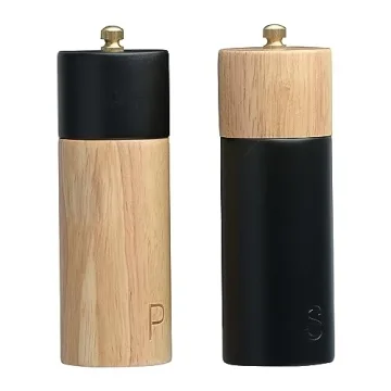 Bloomingville Two-Tone Rubber Salt and Pepper Mills