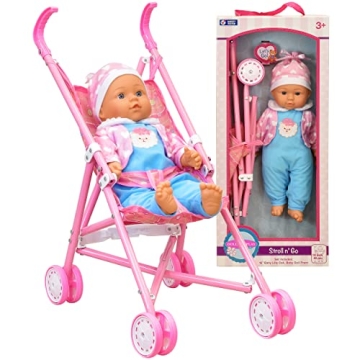 Charming My First Baby Doll & Stroller Combo for Creative Play