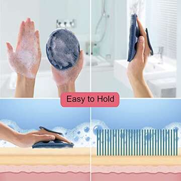 Gentle Silicone Body Brush for All Skin Types - Exfoliating