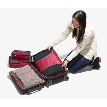 eBags Classic 3 Piece Packing Cube Set for Travel