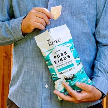 EPIC Sea Salt Vinegar Pork Rinds Gluten-Free Snack