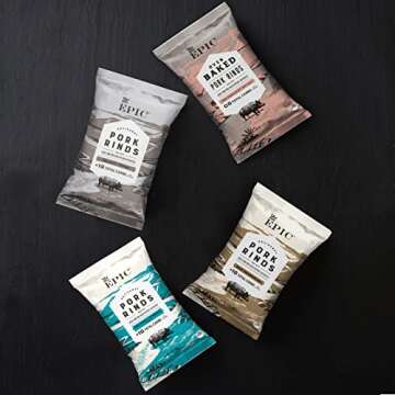 EPIC Sea Salt Vinegar Pork Rinds Gluten-Free Snack