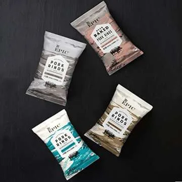 EPIC Sea Salt Vinegar Pork Rinds Gluten-Free Snack